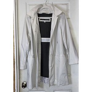 Fleet Street Coat‎ Womens Size Large Beige REMOVABLE HOOD JACKET